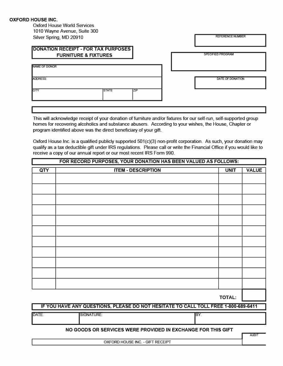 40 Donation Receipt Templates & Letters [Goodwill, Non Profit] Regarding Donation Report Template