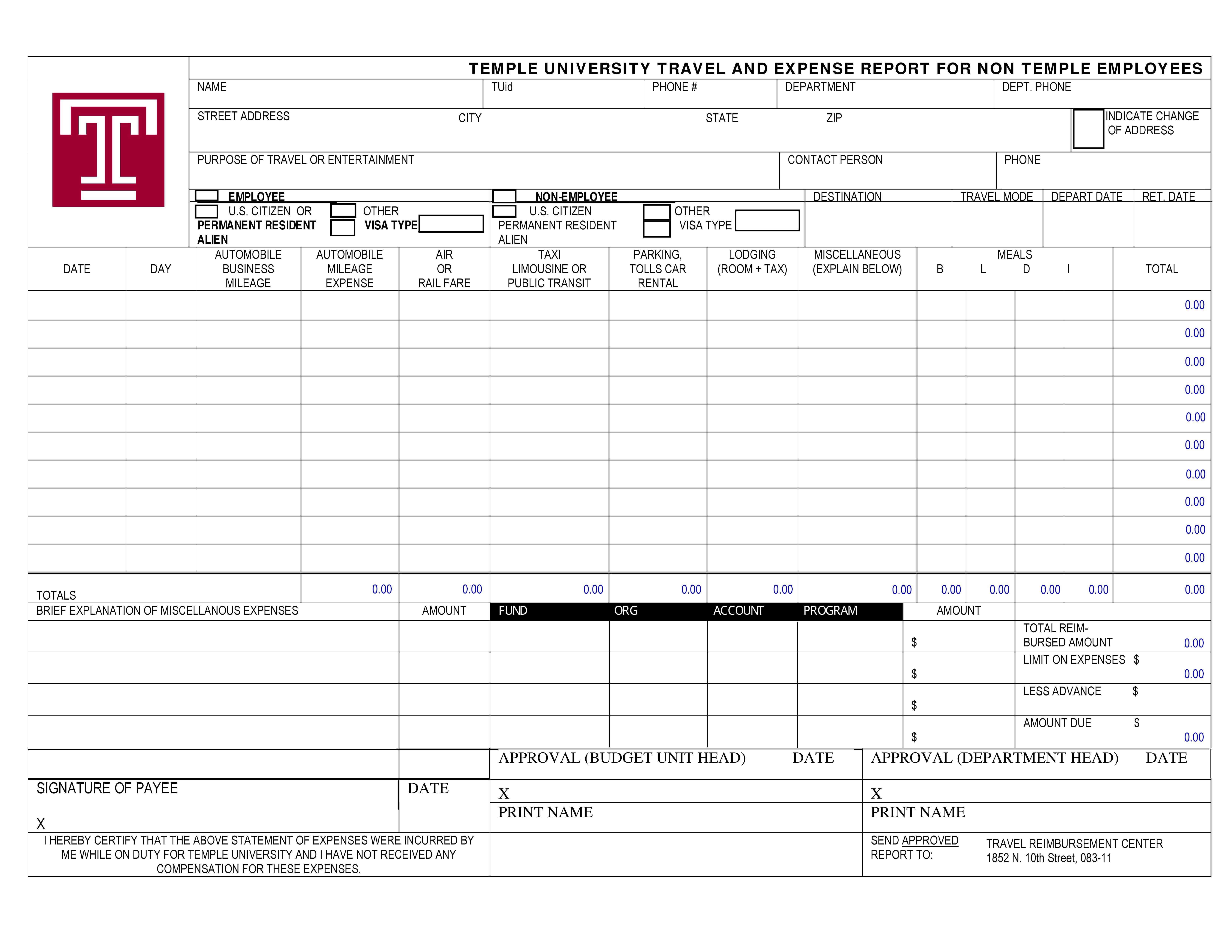 40+ Expense Report Templates To Help You Save Money ᐅ For Quarterly Expense Report Template