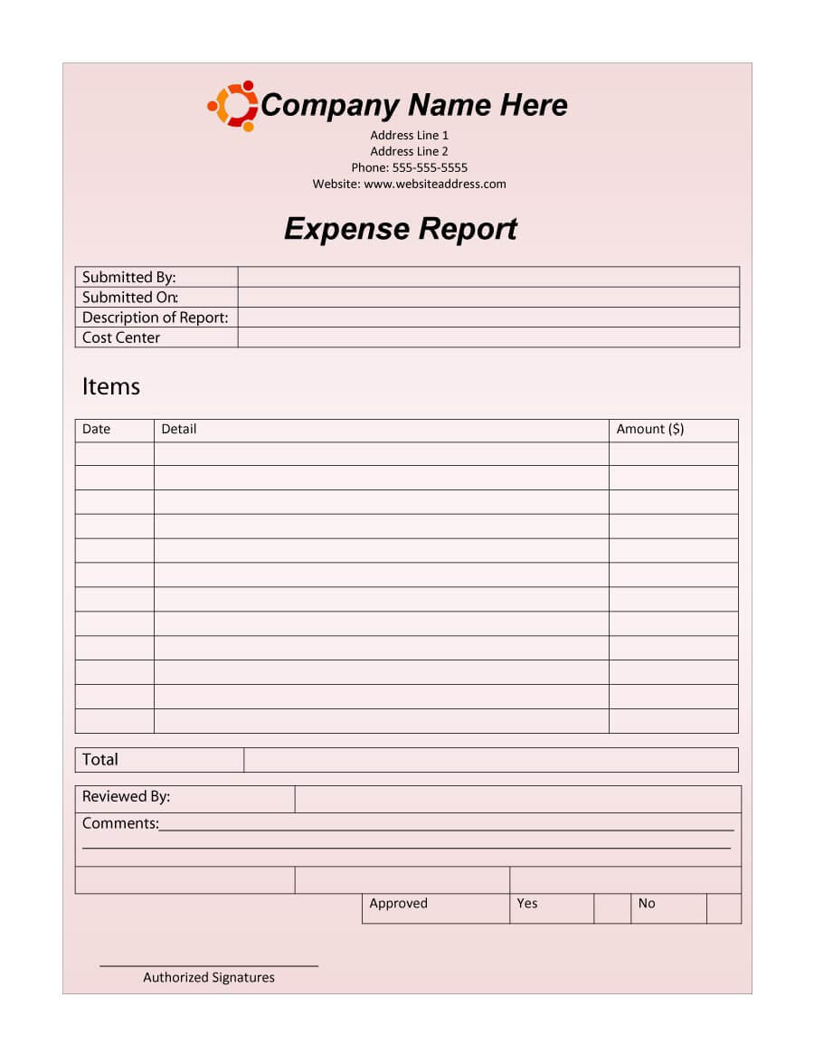 40+ Expense Report Templates To Help You Save Money ᐅ Inside Capital Expenditure Report Template
