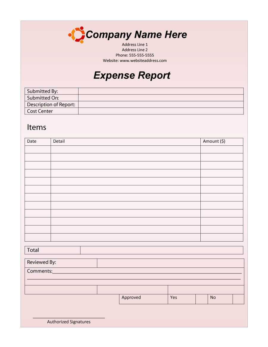 40+ Expense Report Templates To Help You Save Money ᐅ Inside Capital Expenditure Report Template