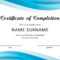 40 Fantastic Certificate Of Completion Templates [Word for Free Training Completion Certificate Templates