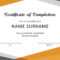 40 Fantastic Certificate Of Completion Templates [Word intended for Certificate Of Completion Free Template Word