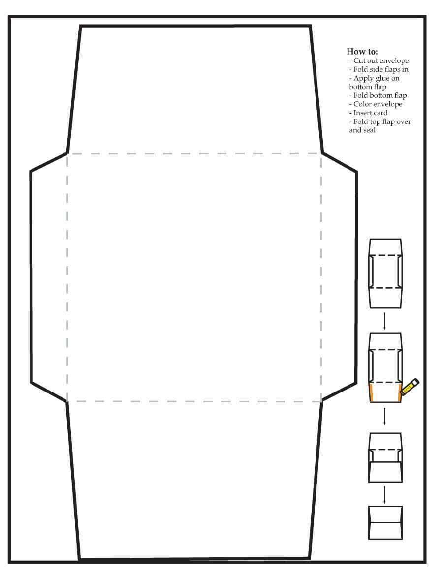 40+ Free Envelope Templates (Word + Pdf) ᐅ Template Lab Throughout Card Folding Templates Free