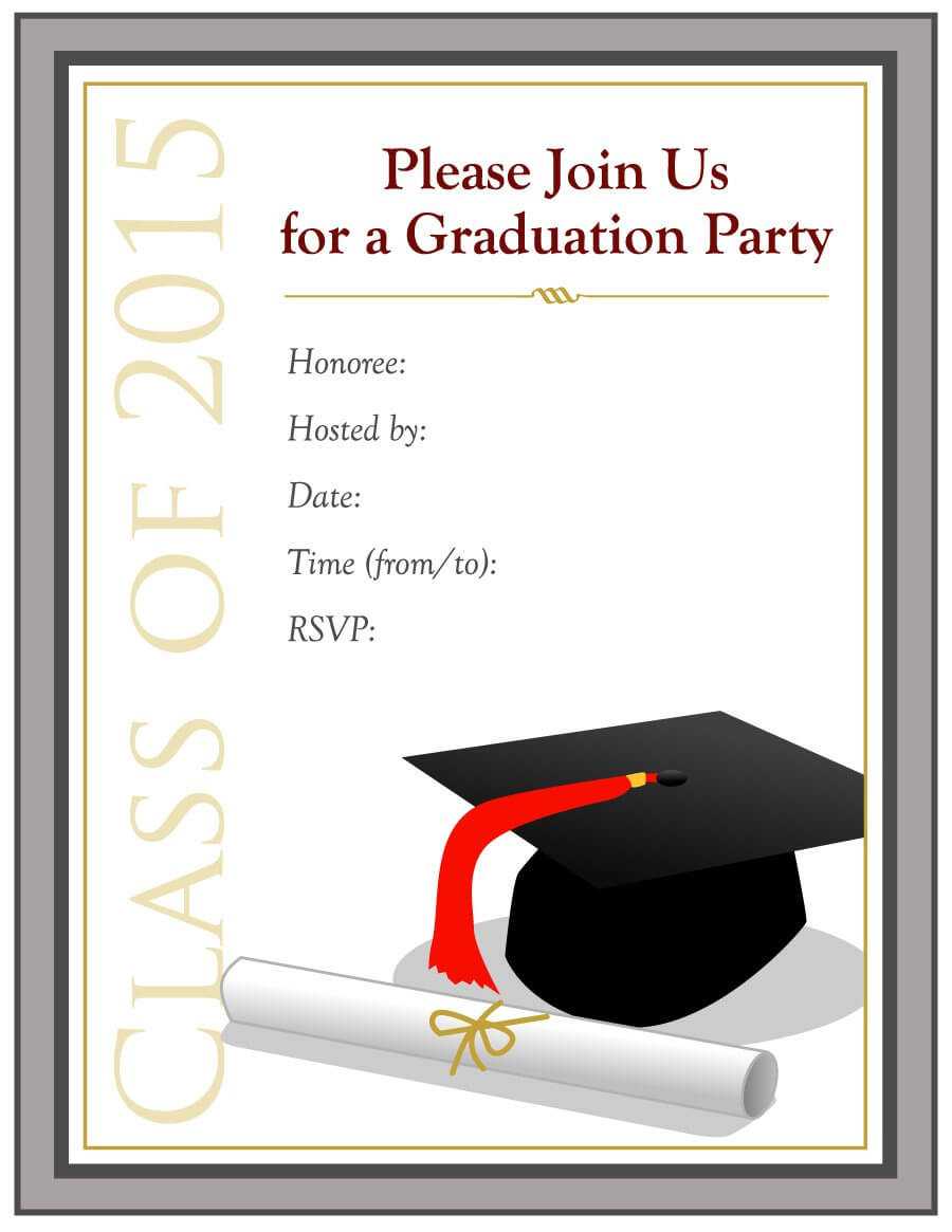 40+ Free Graduation Invitation Templates ᐅ Template Lab Inside Graduation Invitation Templates Microsoft Word