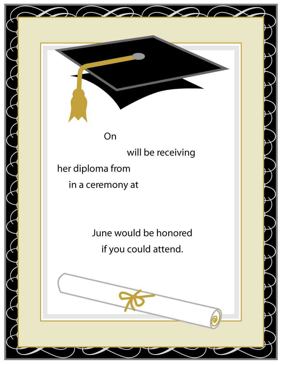 40+ Free Graduation Invitation Templates ᐅ Template Lab Throughout Free Graduation Invitation Templates For Word