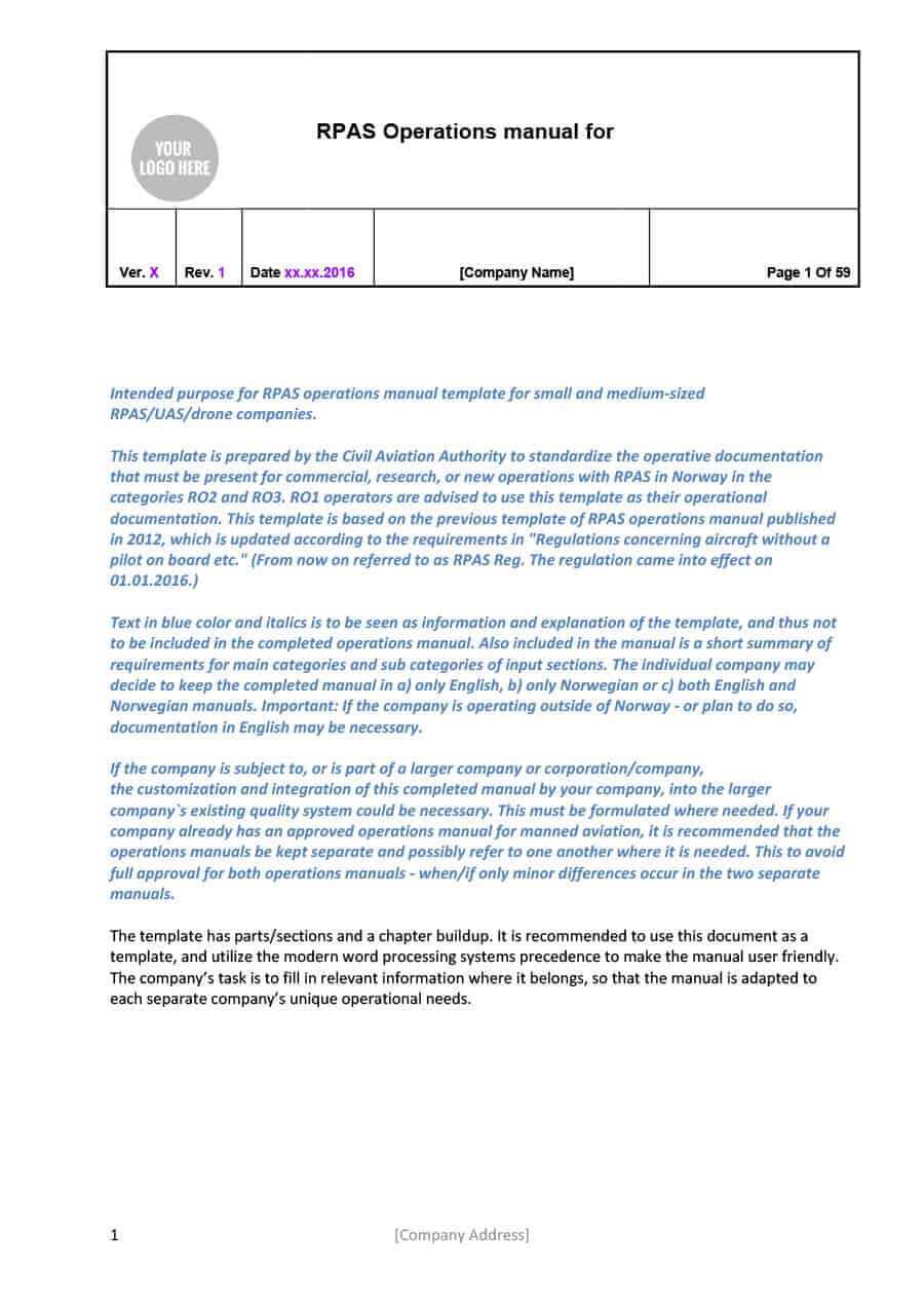 40 Free Instruction Manual Templates [Operation / User Manual] Throughout Instruction Sheet Template Word