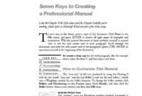 40 Free Instruction Manual Templates [Operation / User Manual] with regard to Training Documentation Template Word