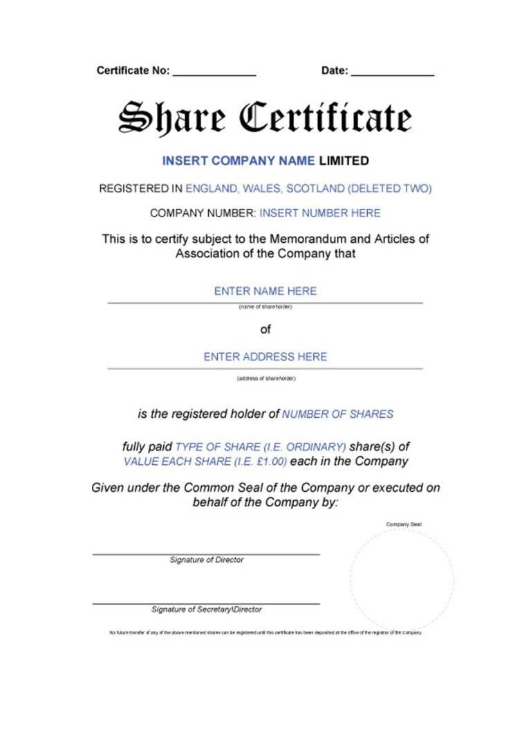 40 Free Stock Certificate Templates Word Pdf Template Lab 40 Free Stock Certificate Templates Word Pdf Template Lab