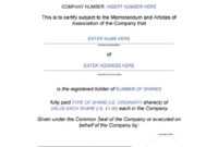 40+ Free Stock Certificate Templates (Word, Pdf) ᐅ Template Lab with regard to Share Certificate Template Pdf