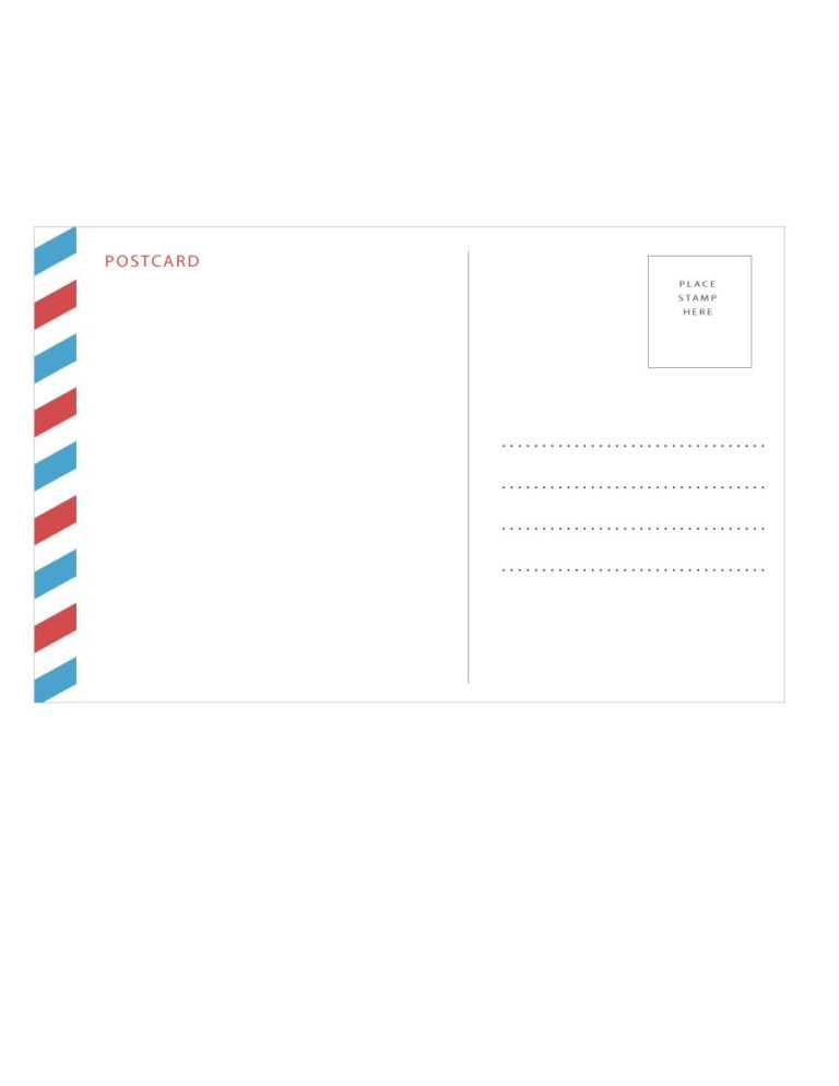 Postcard Size Template Word