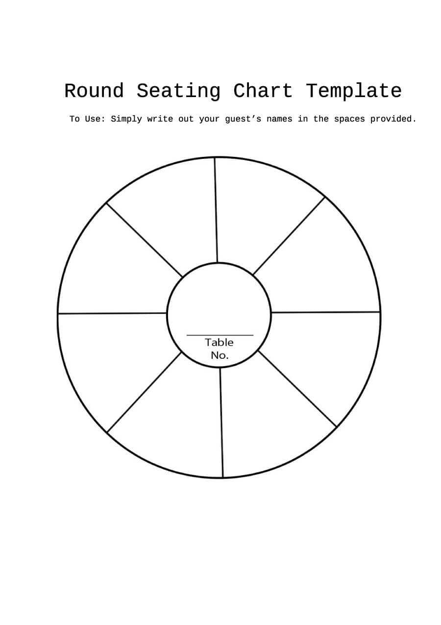 40+ Great Seating Chart Templates (Wedding, Classroom + More) Pertaining To Wedding Seating Chart Template Word