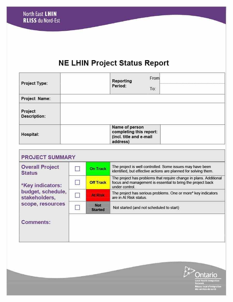 40+ Project Status Report Templates [Word, Excel, Ppt] ᐅ For Simple Report Template Word