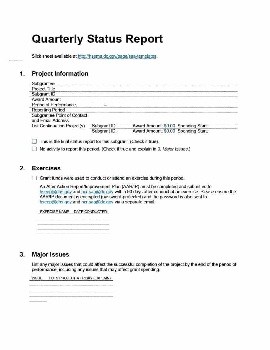 40+ Project Status Report Templates [Word, Excel, Ppt] ᐅ Intended For Research Project Progress Report Template