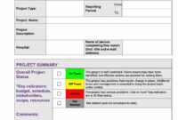 40+ Project Status Report Templates [Word, Excel, Ppt] ᐅ with regard to Weekly Status Report Template Excel