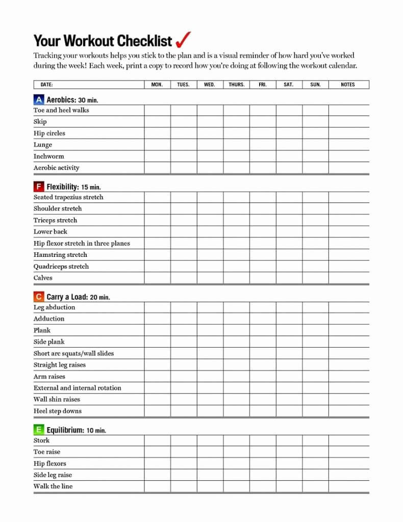 40 Weekly Workout Schedule Template | Markmeckler Template Regarding Blank Workout Schedule Template