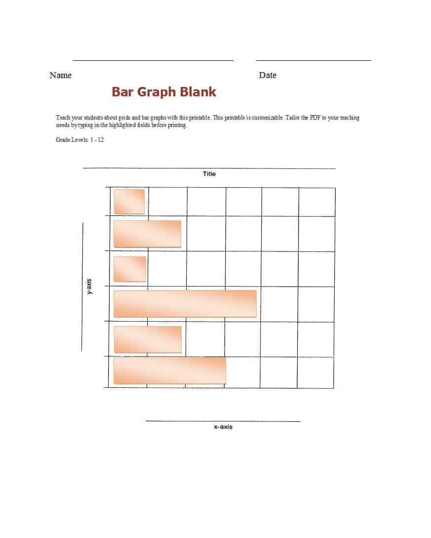 41 Blank Bar Graph Templates [Bar Graph Worksheets] ᐅ With Blank Picture Graph Template