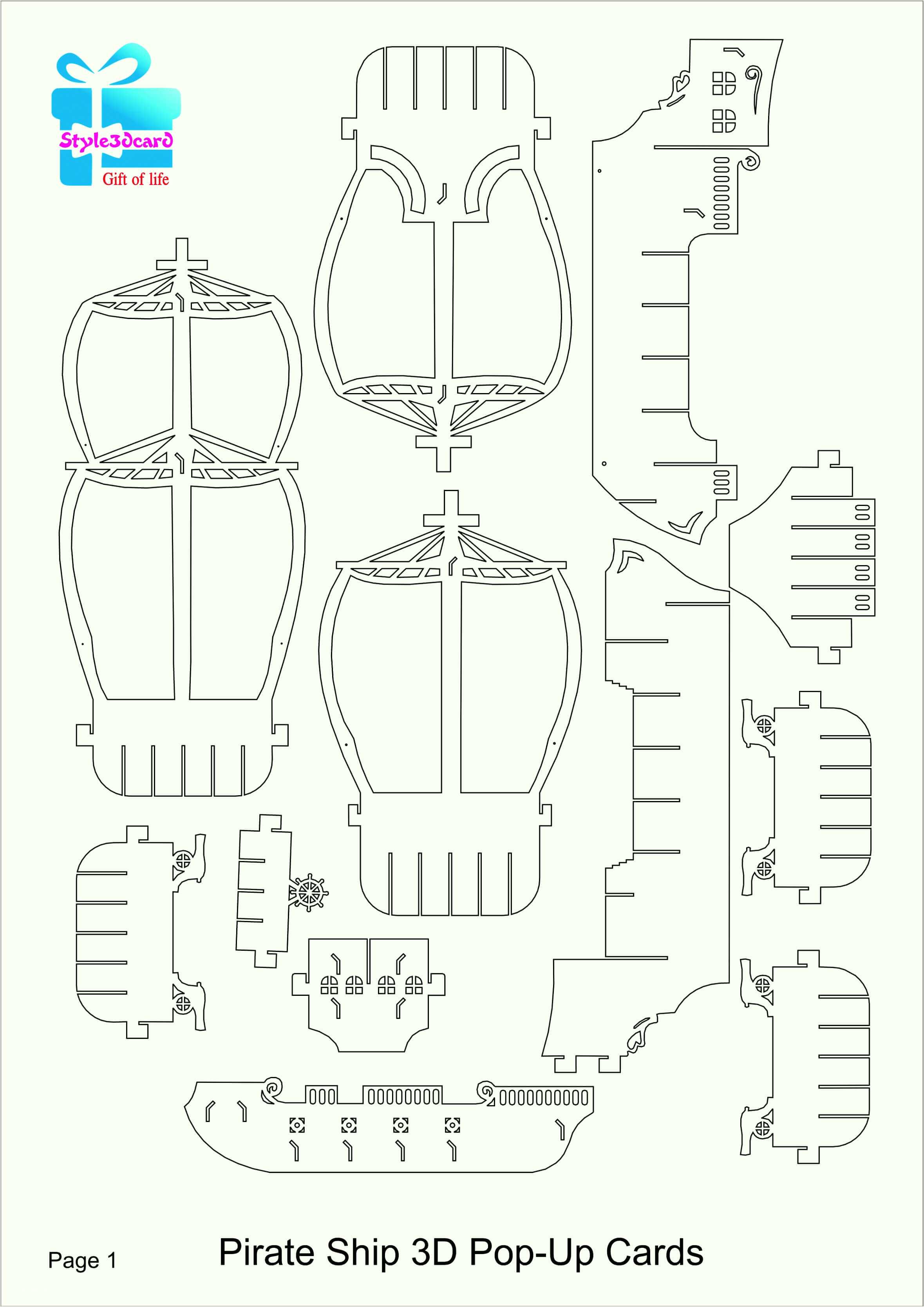 42 Wondrous Printable Kirigami Templates Pdf Throughout Printable Pop Up Card Templates Free