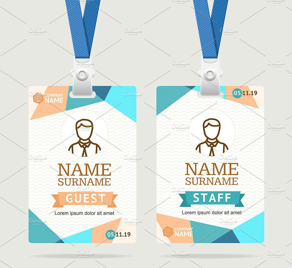 43+ Professional Id Card Designs – Psd, Eps, Ai, Word | Free In Id Badge Template Word