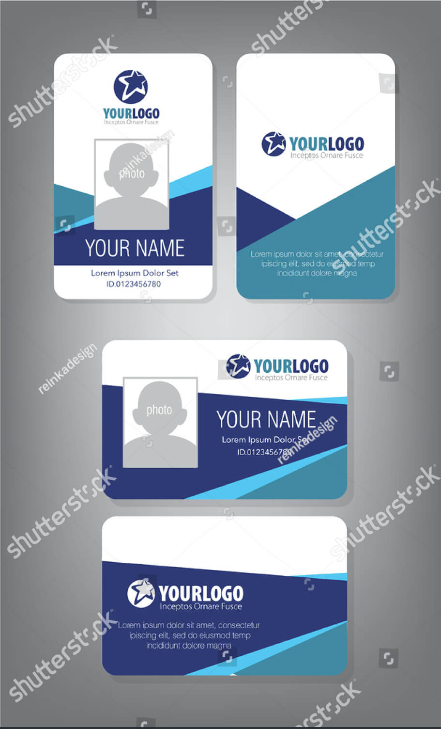43+ Professional Id Card Designs – Psd, Eps, Ai, Word | Free Pertaining To Portrait Id Card Template