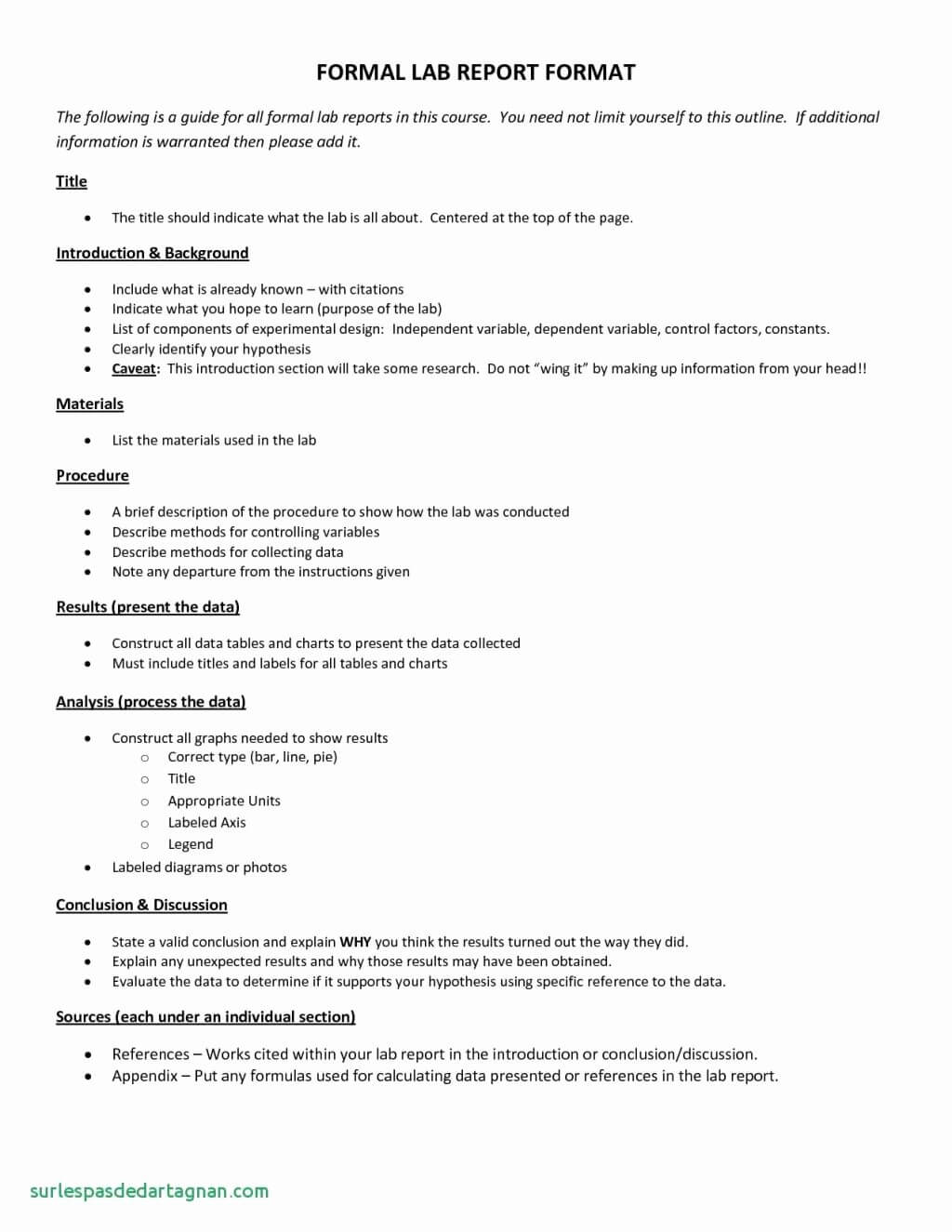 44 Lab Report Template Middle School | Culturatti Pertaining To Formal Lab Report Template