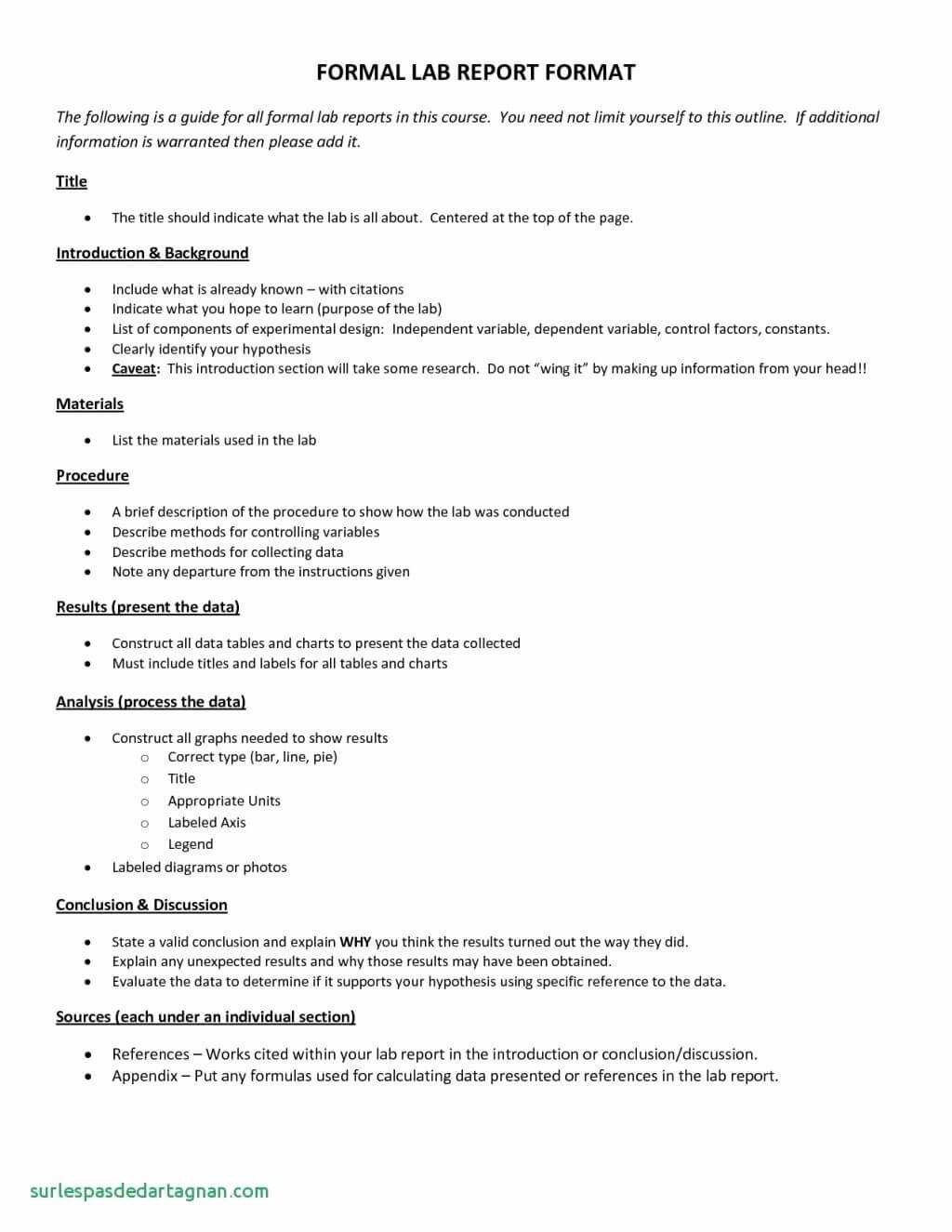 44 Lab Report Template Middle School | Culturatti Pertaining To Formal Lab Report Template