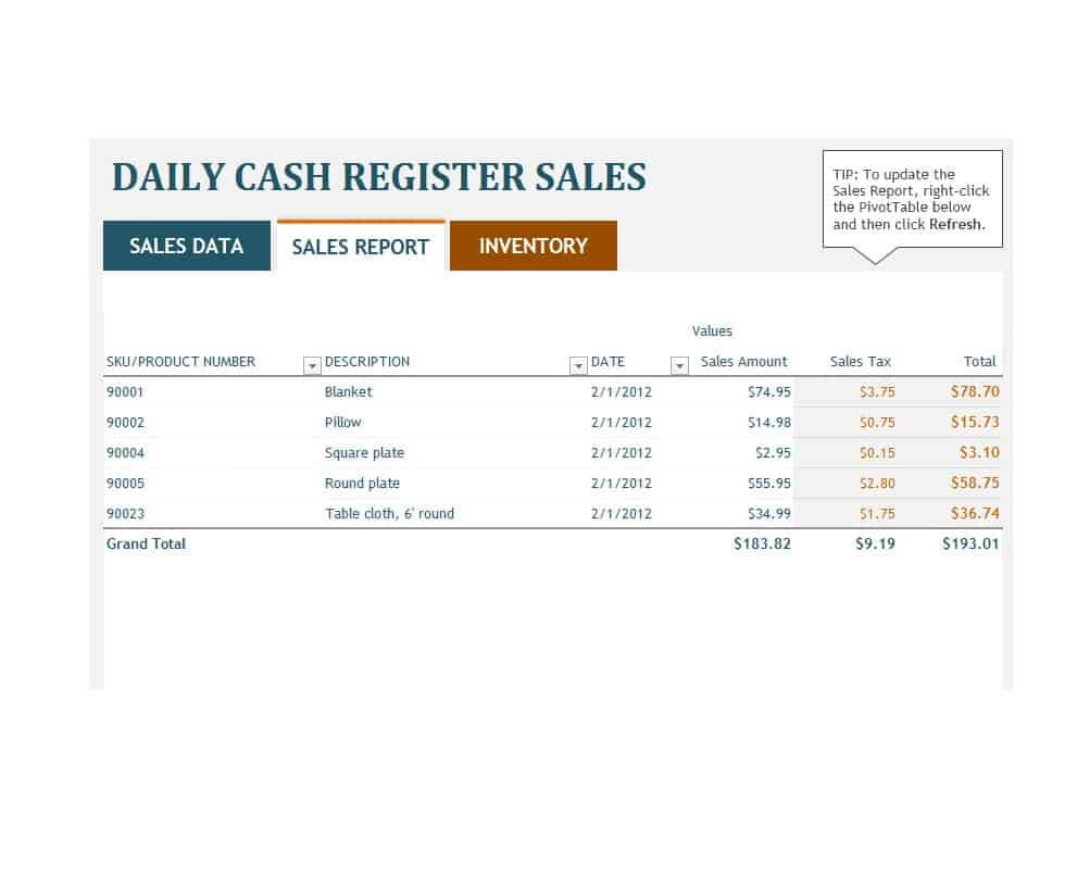 45 Sales Report Templates [Daily, Weekly, Monthly Salesman In Excel Sales Report Template Free Download