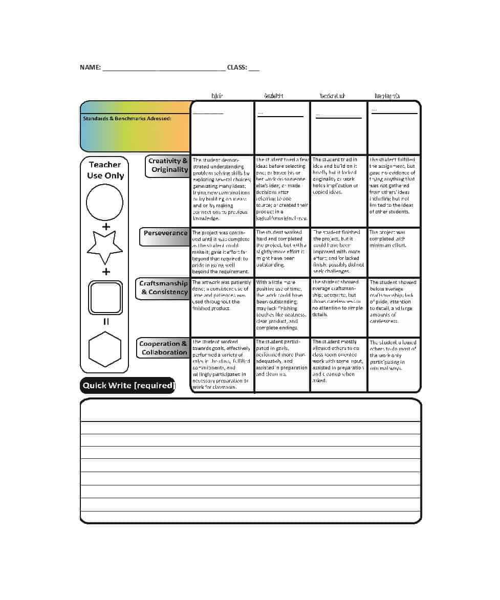 46 Editable Rubric Templates (Word Format) ᐅ Template Lab With Grading Rubric Template Word