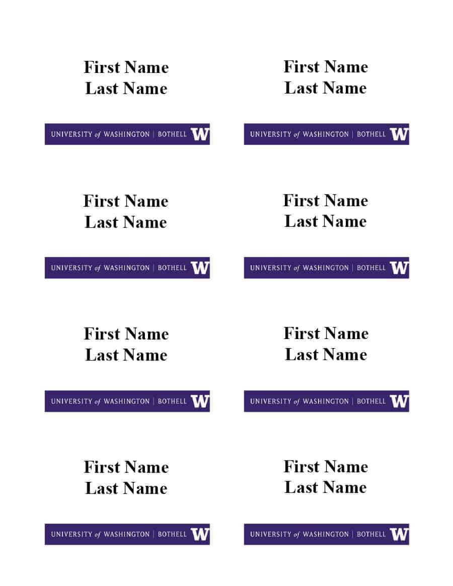 47 Free Name Tag + Badge Templates ᐅ Template Lab Pertaining To Visitor Badge Template Word