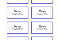 47 Free Name Tag + Badge Templates ᐅ Template Lab throughout Visitor Badge Template Word