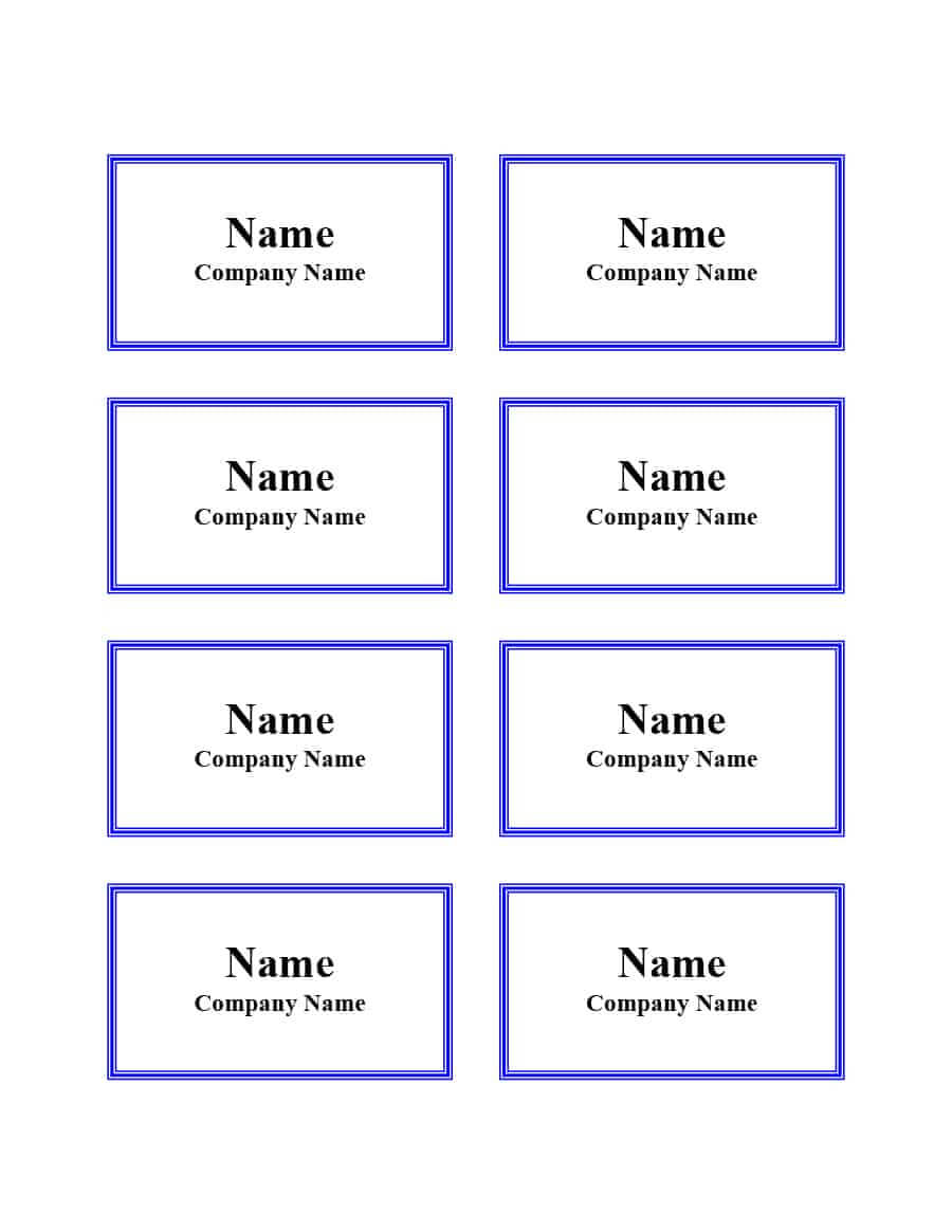 47 Free Name Tag + Badge Templates ᐅ Template Lab Throughout Visitor Badge Template Word