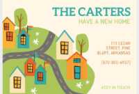 49 Free Change Of Address Cards (Moving Announcements) in Free Moving House Cards Templates