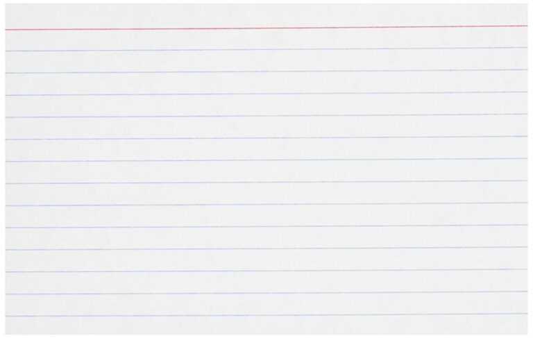 4X6 Note Card Template