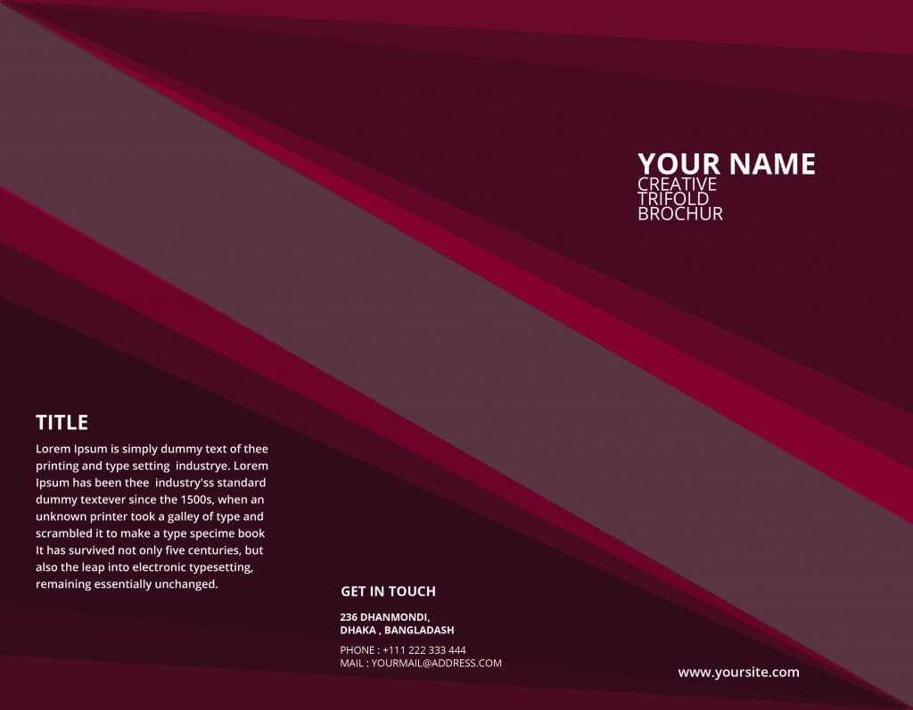 5 Free Online Brochure Templates To Create Your Own Brochure   For Free Online Tri Fold Brochure Template