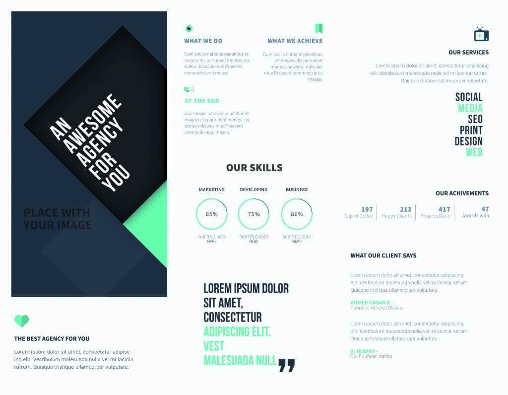 5 Free Online Brochure Templates To Create Your Own Brochure   Pertaining To Online Free Brochure Design Templates