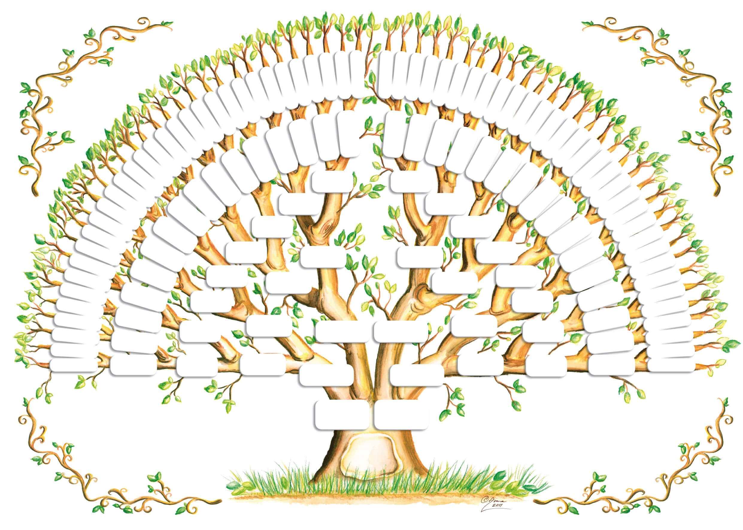 5 Generation Family Tree Template Tree Gallery | Genealogy Regarding Blank Family Tree Template 3 Generations