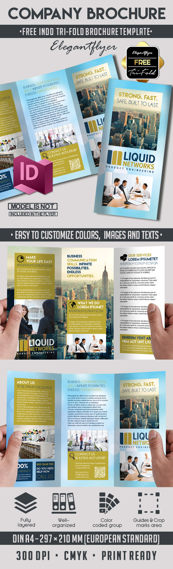 5 Powerful Free Adobe Indesign Brochures Templates! | Throughout Adobe Tri Fold Brochure Template