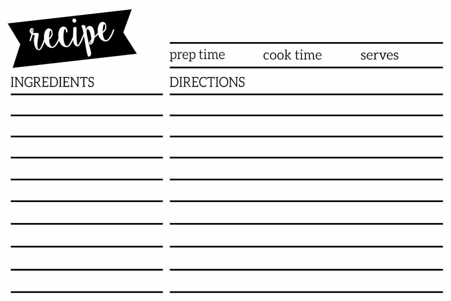 50 Fillable Recipe Card Template | Culturatti In Fillable Recipe Card Template