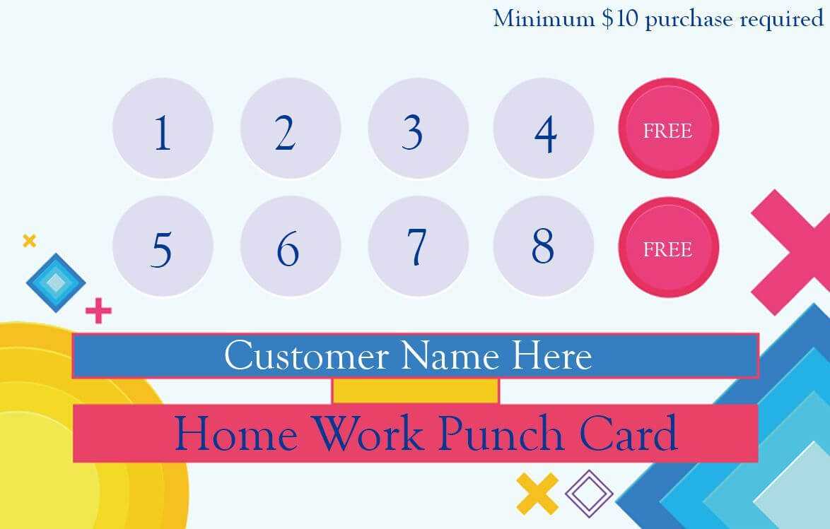 50+ Punch Card Templates – For Every Business (Boost Regarding Business Punch Card Template Free