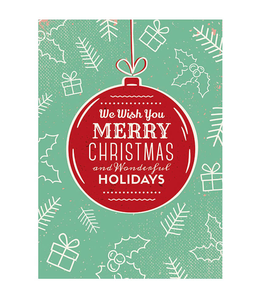 50+ Stylish Festive Christmas Greetings Card Templates Throughout Adobe Illustrator Christmas Card Template
