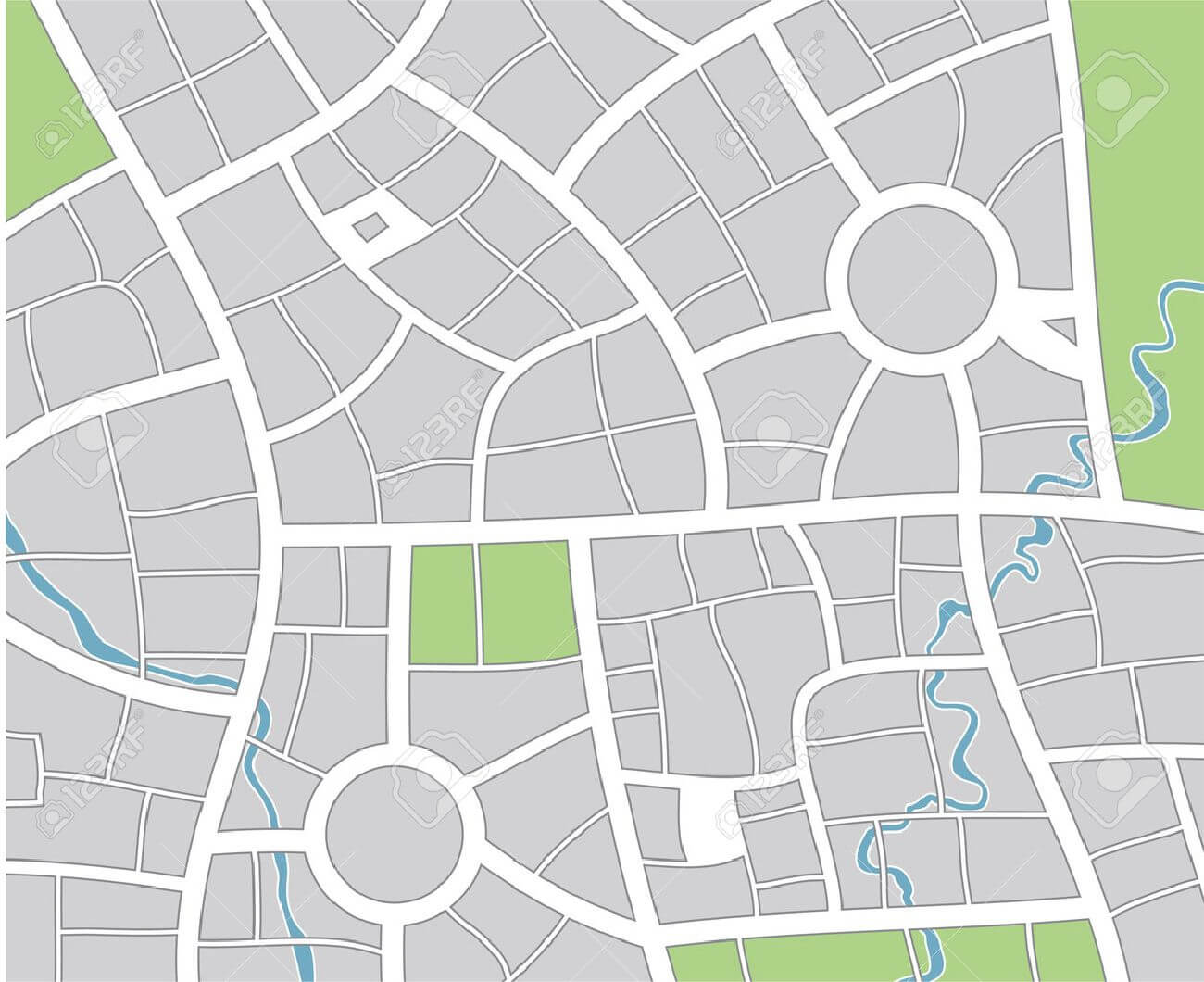 51 Thorough Blank Street Map Template Throughout Blank City Map Template