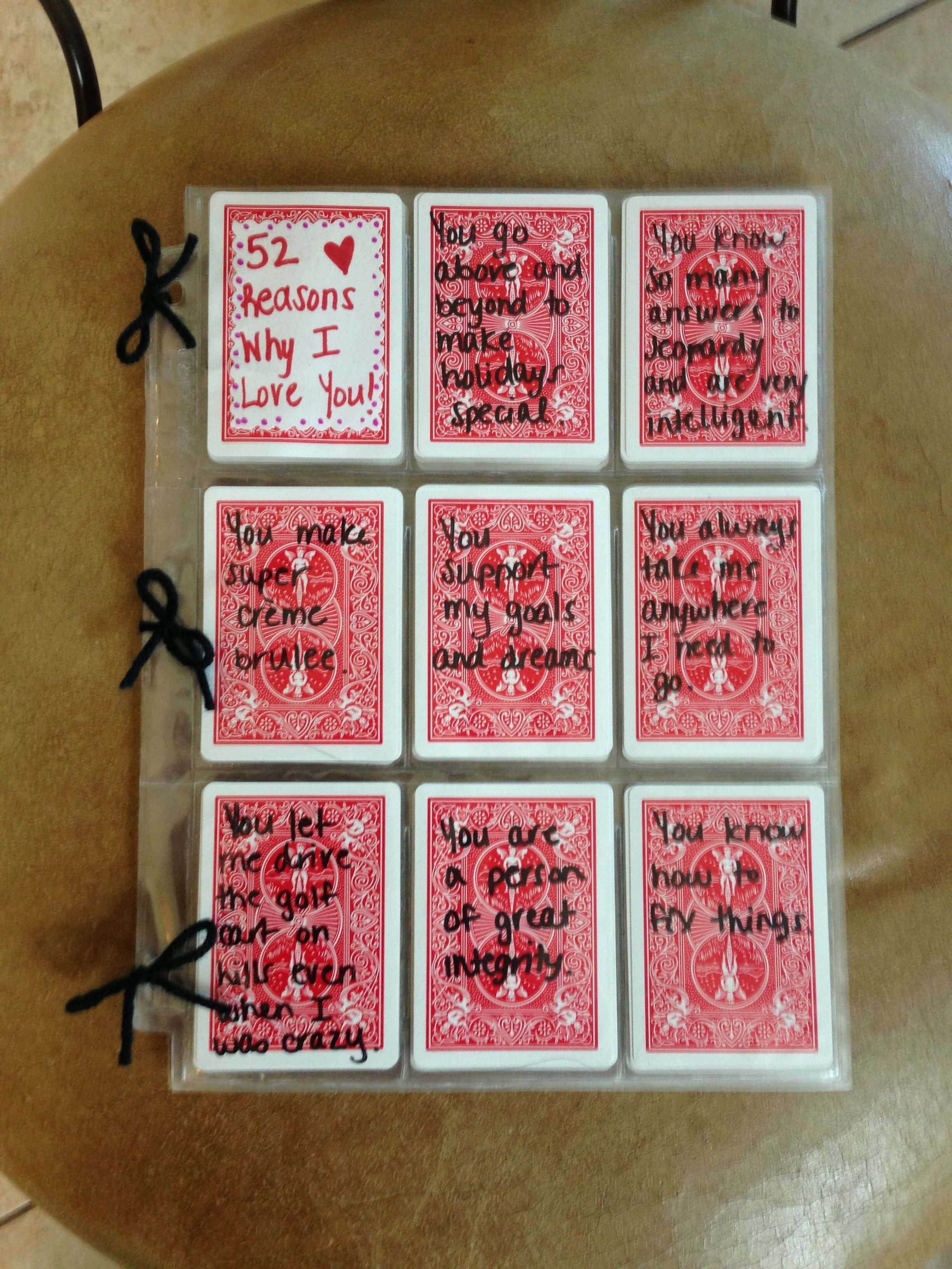 52 Reasons I Love You Write Reasons With Sharpie On Cards Pertaining To 52 Reasons Why I Love You Cards Templates