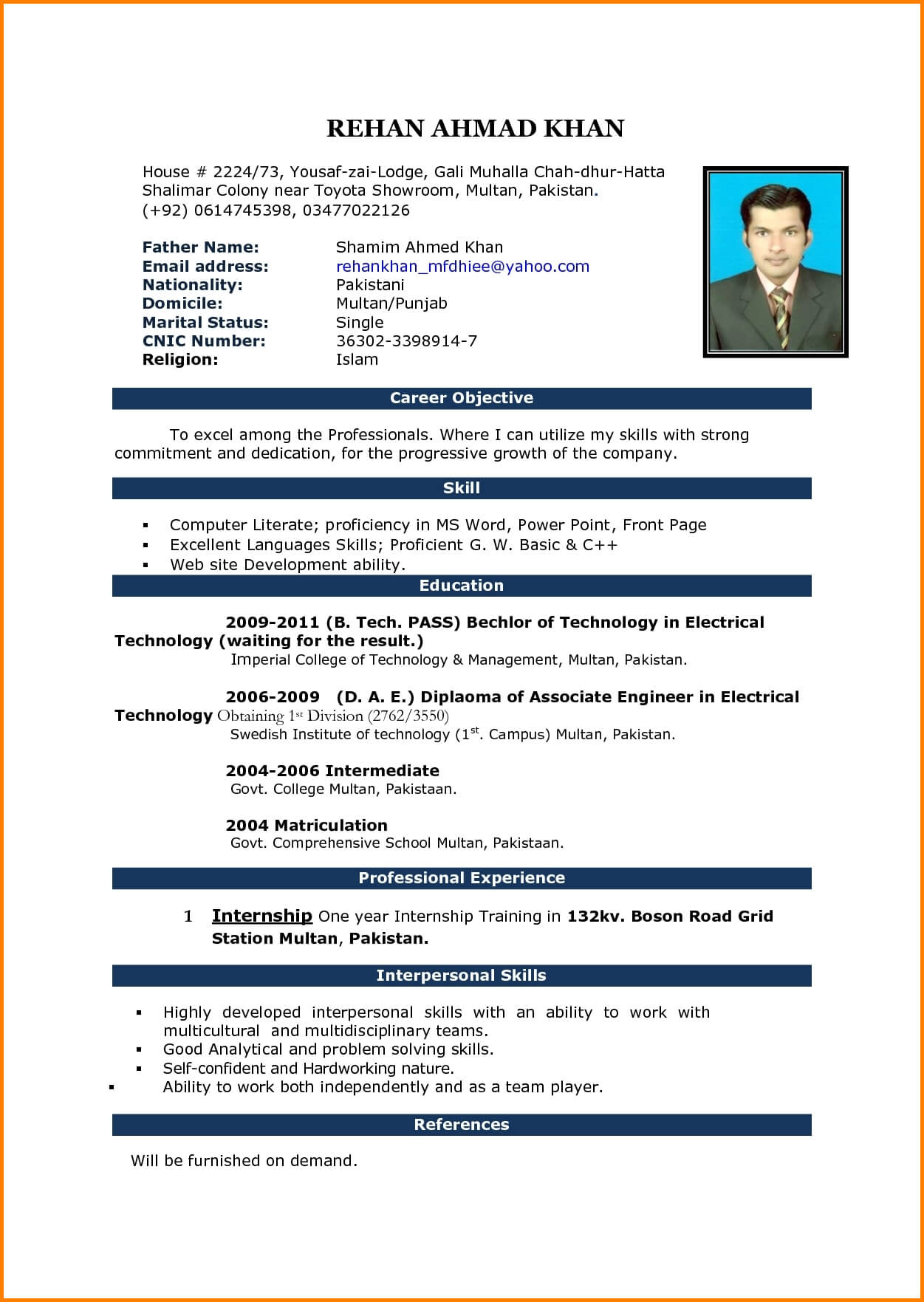 6+ Cv Template Microsoft Word 2013 | Lobo Development In Resume Templates Word 2013