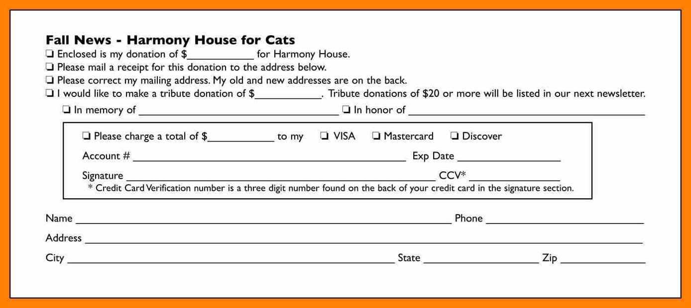 6+ Donor Card Template | Instinctual Intelligence With Donation Cards Template