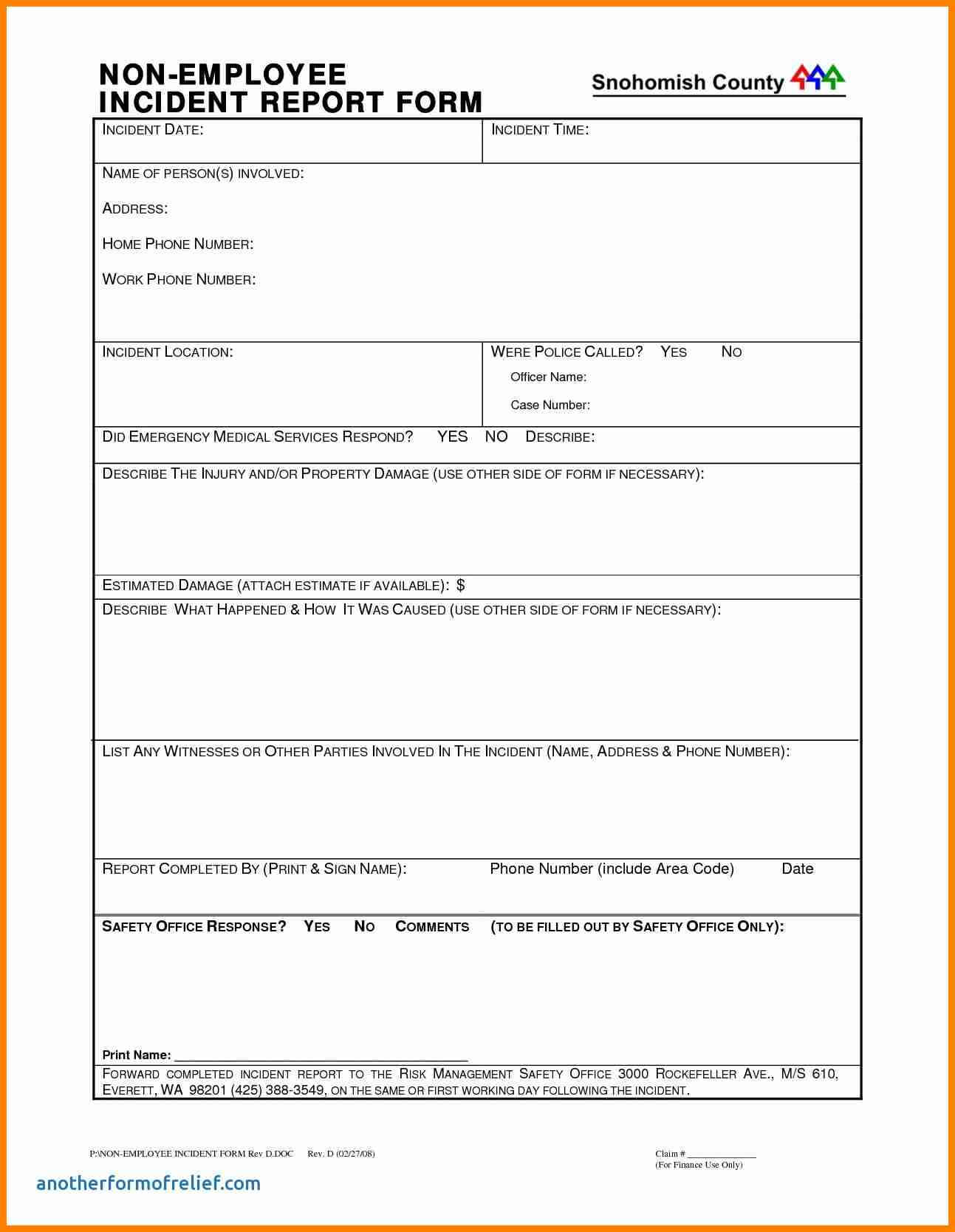 6+ Employee Incident Report Template Free Template | This Is Inside School Incident Report Template
