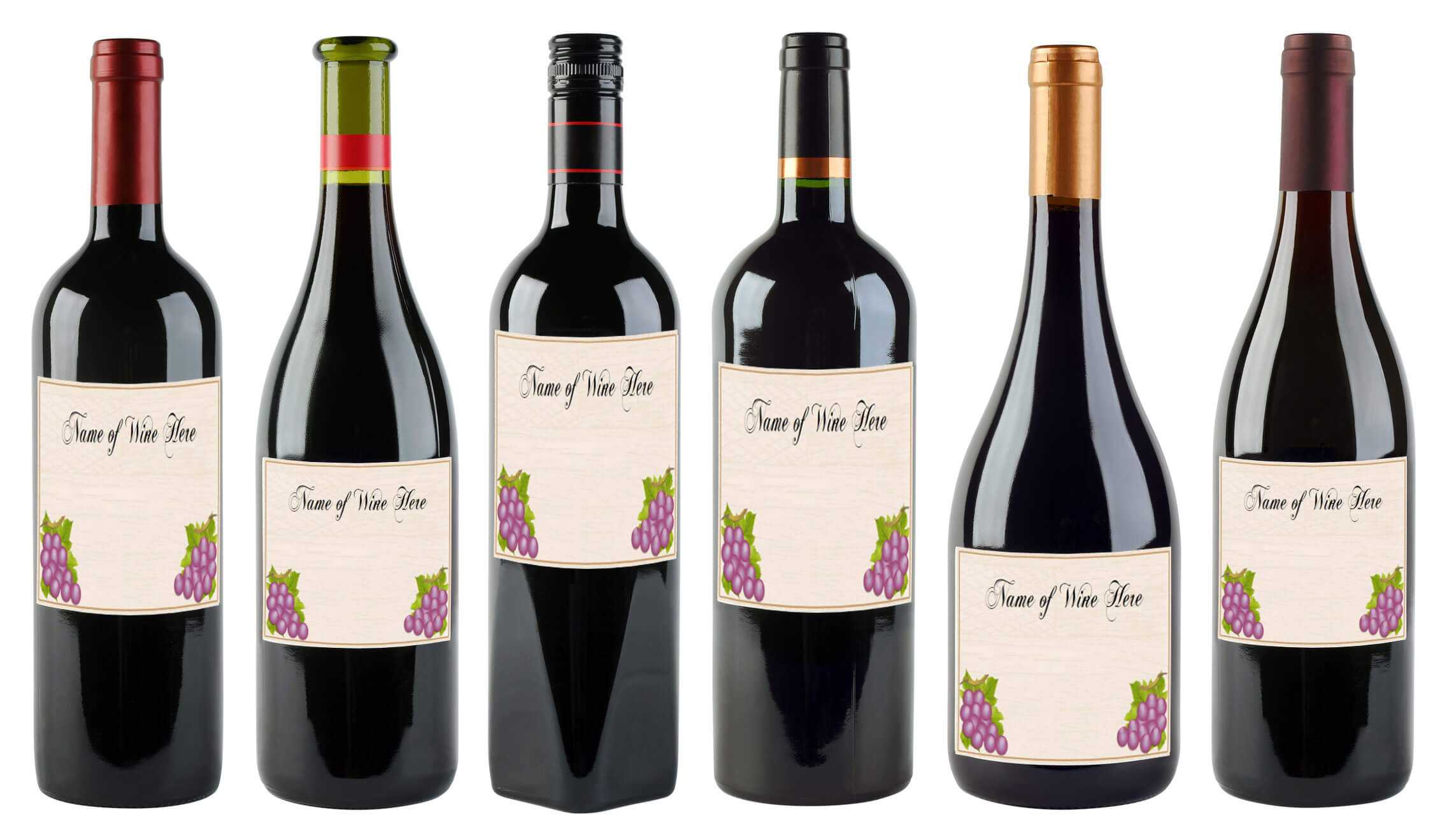 6 Free Printable Wine Labels You Can Customize | Lovetoknow With Blank Wine Label Template