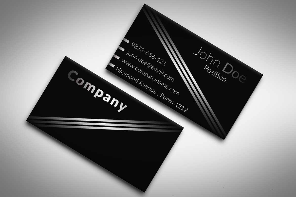 60+ Only The Best Free Business Cards 2015 | Free Psd Templates Inside Black And White Business Cards Templates Free