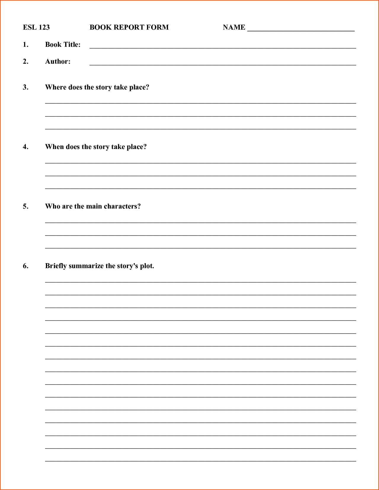 7+ Book Report Templates – Bookletemplate Within Story Report Template