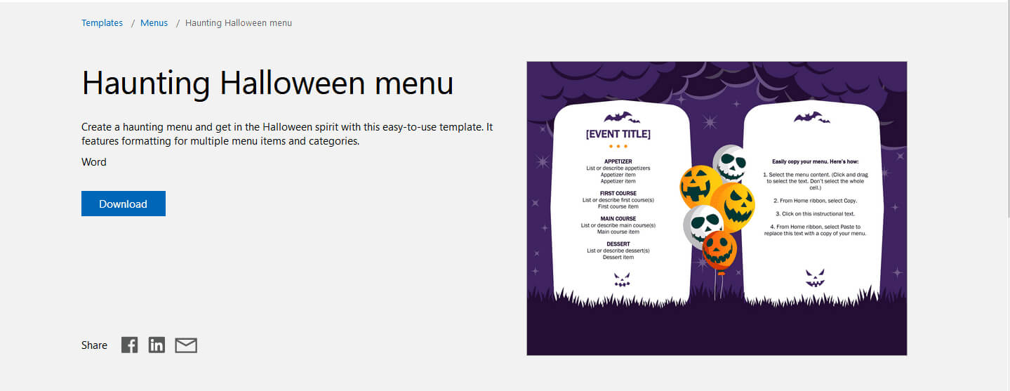 7 Free Halloween Themed Templates For Microsoft Word With Regard To Free Halloween Templates For Word