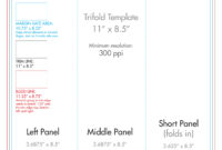 8.5&quot; X 11&quot; Tri Fold Brochure Template - U.s. Press for 8.5 X11 Brochure Template