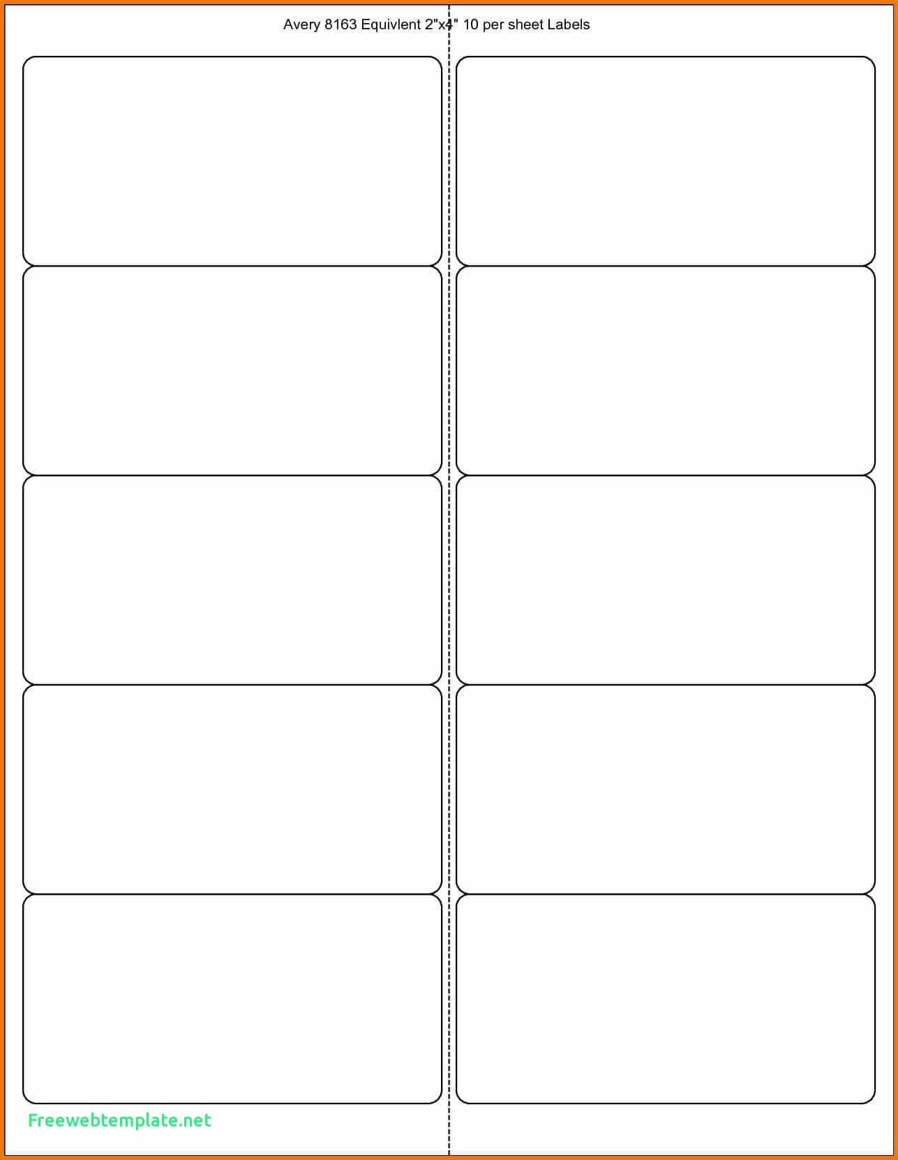 8 Labels Per Sheet Template Word